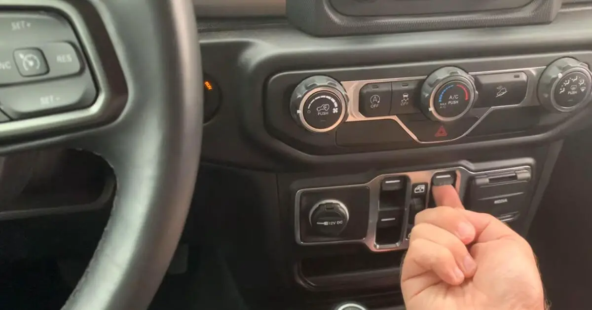 Where is the Window Button on a Jeep Wrangler